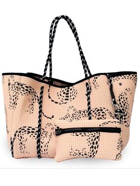 Popups neoprene panther tote